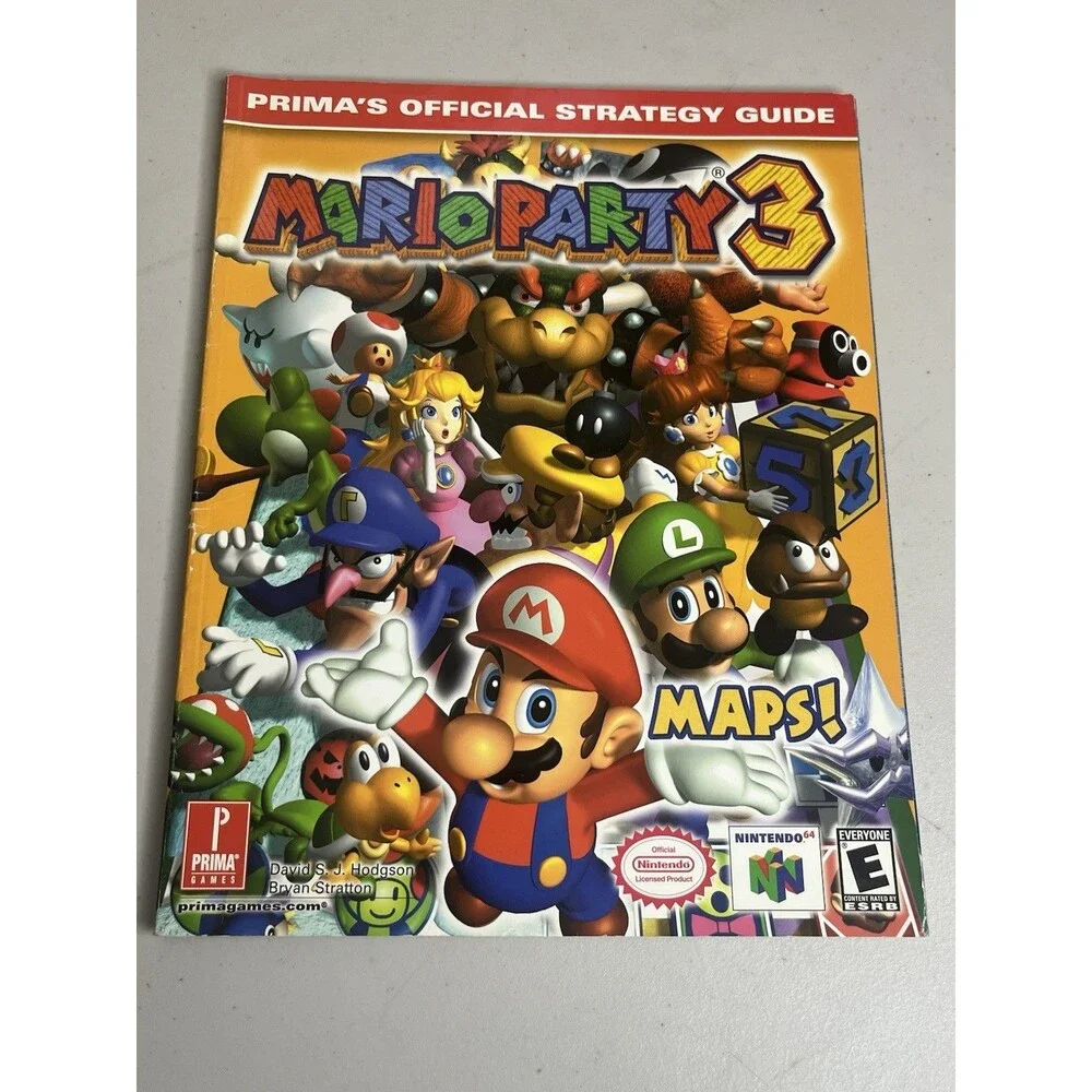 Mario Party 3 Prima Official Strategy Guide Nintendo 64 N64 Complete Maps Tips